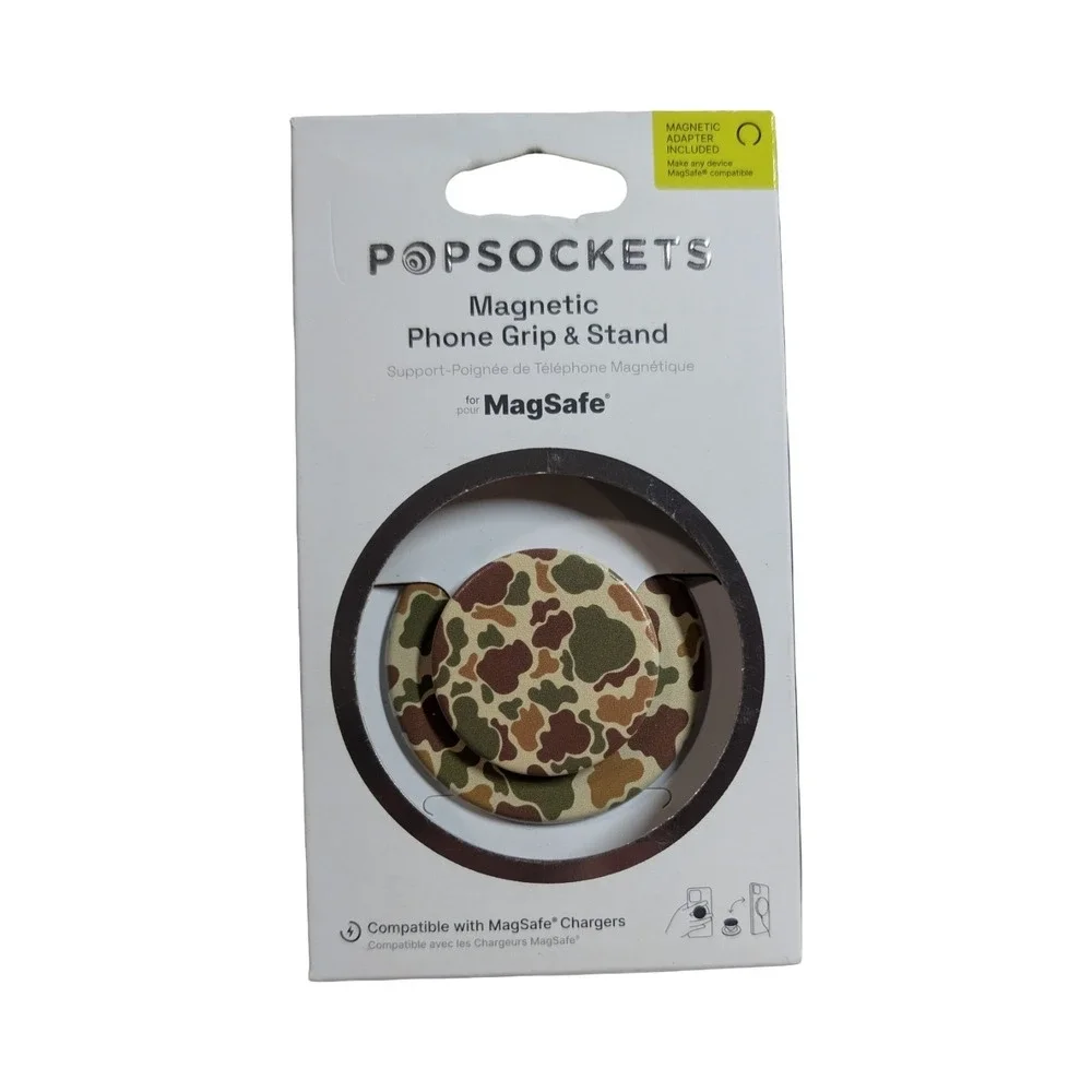 3-O PopSockets PopGrip Magnetic Phone Grip & Stand MagSafe - Bruce Camo